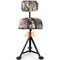 Swivel Hunting Chair Tripod Blind Stool W/ Detachable Backrest Outdoor Camping